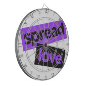 Moderne, urbane, lebendige, trendige grafische Lie Dartscheibe (Vorderseite Links)