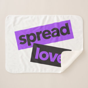 Moderne, urbane, lebendige, trendige grafische Lie Sherpadecke