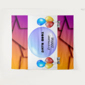 Moderne urbane Stilgestaltung personalisieren Wandteppich (Vorderseite (Horizontal))