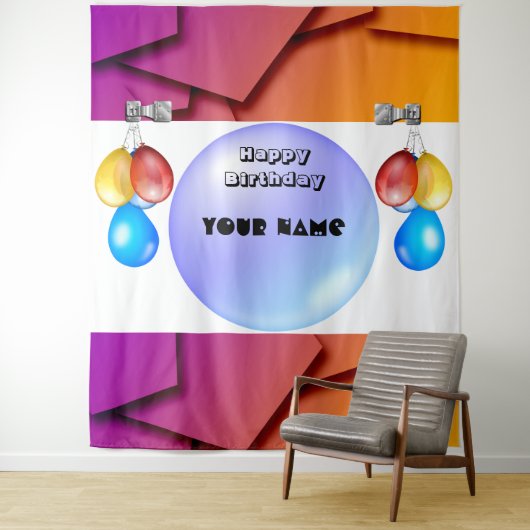 Moderne urbane Stilgestaltung personalisieren Wandteppich (Beispiel)