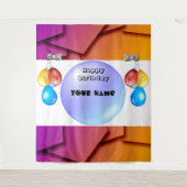 Moderne urbane Stilgestaltung personalisieren Wandteppich (Vorderseite)