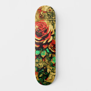 Moderne urbane Straßenkunst Inspiriert Blumenskate Skateboard