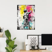 Moderne urbane Träumer zeitgenössische Wandkunst Poster (Heimbüro)
