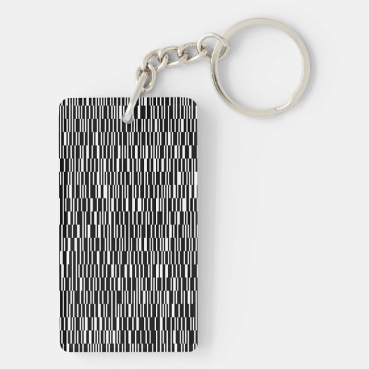 Moderne, urbane, zeitgenössische geometrische Must Schlüsselanhänger (Rückseite)