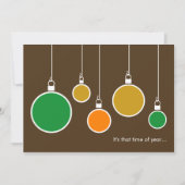 Moderne Urlaubseinladung - Schokoladenbraun Einladung (Vorderseite)