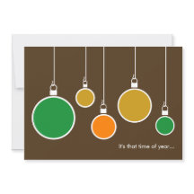 Moderne Urlaubseinladung - Schokoladenbraun