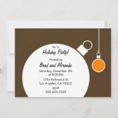 Moderne Urlaubseinladung - Schokoladenbraun Einladung (Rückseite)