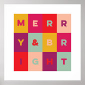 Moderne Urlaubskunst Meran und Helle Print Poster (Vorne)