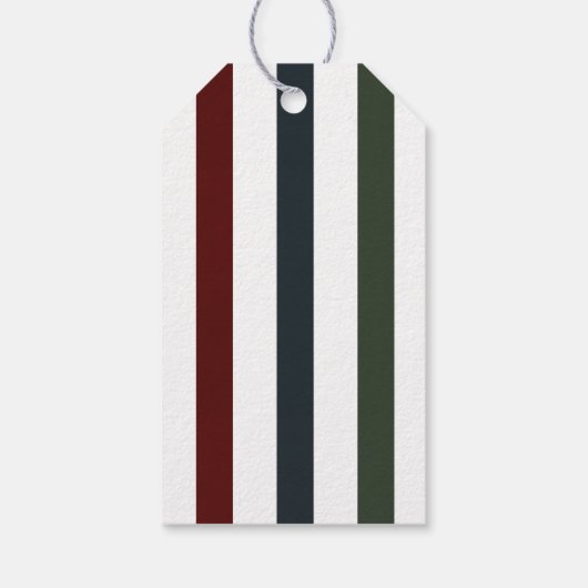 Moderne Urlaubskurse für Frieden und Freude Geschenkanhänger (Rückseite)