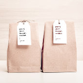 Moderne Urlaubskurse für Frieden und Freude Geschenkanhänger