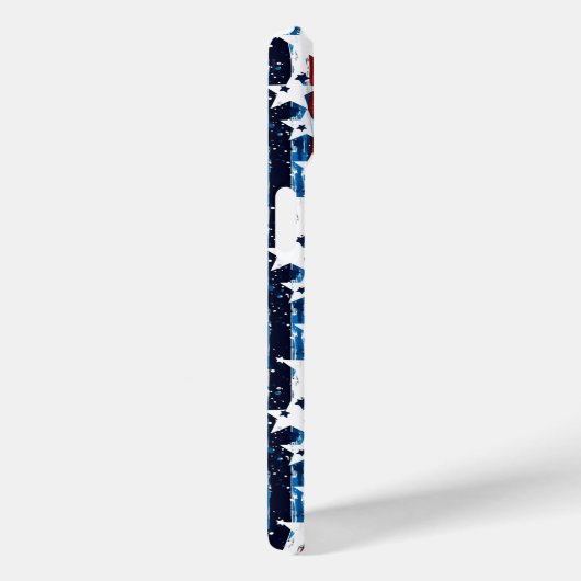 Moderne US Flagge Monogram USA Case-Mate iPhone Hülle (Rückseite / Rechts)