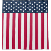 Moderne US Flagge US-Flagge Duschvorhang (Vorderseite)