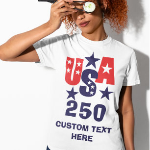 Moderne USA 250-Jahr-Feier T-Shirt