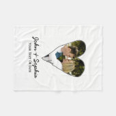 Moderne Valentine Liebe Herzlich Willkommen im Fot Fleecedecke (Vorderseite (Horizontal))