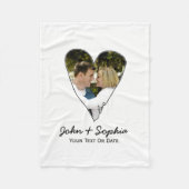 Moderne Valentine Liebe Herzlich Willkommen im Fot Fleecedecke (Vorderseite)