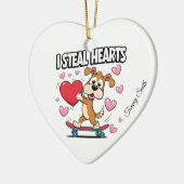 Moderne Valentine-Ornamente für Girlfriend-Geschen Keramik Ornament (Links)