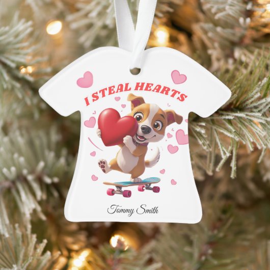 Moderne Valentine-Ornamente für Girlfriend-Geschen Ornament (Baum)