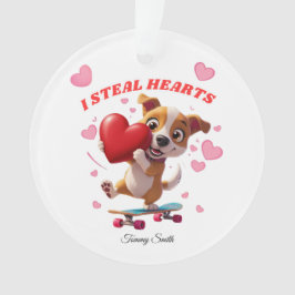 Moderne Valentine-Ornamente für Girlfriend-Geschen Ornament