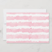 Moderne Valentine Rosa-Weiße-Mädchen-Dusche Einladung (Rückseite)