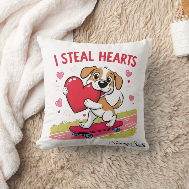 Moderne Valentinenkissen für Haustiere Kissen (Decke)