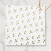 Moderne Valentiner Geschenketiketten - Rosa und Go Geschenkanhänger (Rückseite)