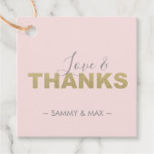 Moderne Valentiner Geschenketiketten - Rosa und Go Geschenkanhänger (Vorderseite)