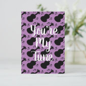 Moderne Valentines Rock Guitar Musical Notes Karte (Stehend Vorderseite)