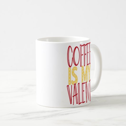 Moderne Valentinische Liebe Kaffeetasse (VorderseiteRechts)