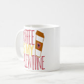 Moderne Valentinische Liebe Kaffeetasse (Vorderseite Links)