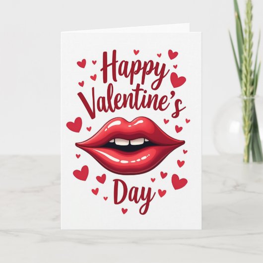Moderne Valentinskarte Karte (Vorderseite)