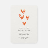 Moderne Valentinstag Einladung mit Herz