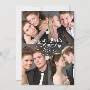 Moderne Valentinstag-Foto-Erinnerung Karte