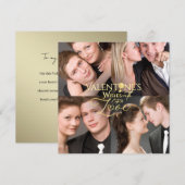 Moderne Valentinstag-Fotocollage (Vorne/Hinten)