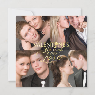 Moderne Valentinstag-Fotocollage