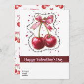 moderne Valentinstag-Fotokarte, einfache Valentine Feiertagskarte (Vorne/Hinten)