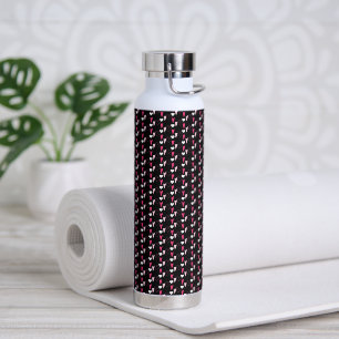 Moderne Valentinstag-Herzen mit gemischtem Muster Trinkflasche