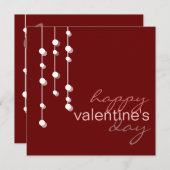 Moderne Valentinstag-Party Einladung (Vorne/Hinten)