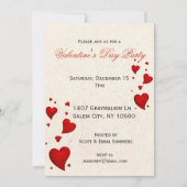 Moderne Valentinstag-Party Einladung laden ein (Vorderseite)