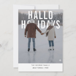 Moderne Valentinstag-PhotoPop-Feiertagskarte Feiertagskarte