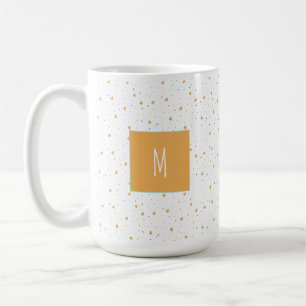 Moderne Valentinstag-Streusel-Herzen Senf    Kaffeetasse