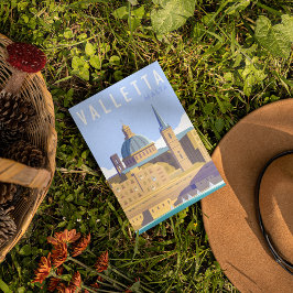 Moderne Valletta Malta Postkarte