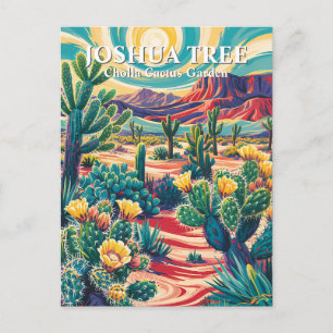 Moderne Van Gogh Joshua Tree Cholla Kaktus Garten Postkarte