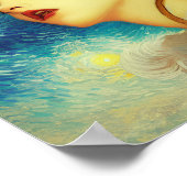 Moderne Van Gogh's Starry Night Style Exotic Beaut Poster (Ecke)