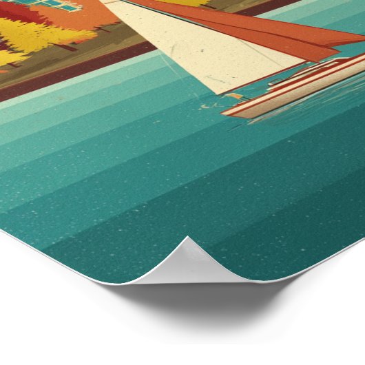 Moderne Vancouver Reise Poster (Ecke)