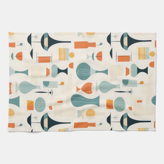 Moderne Vase-Form aus dem Mittelalter Geschirrtuch (Horizontal)