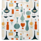 Moderne Vase Form Badezimmer Duschvorhang (Vorderseite)