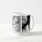 Moderne, Vater, 3 Foto personalisierte Botschaft Kaffeetasse (VorderseiteRechts)