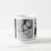 Moderne, Vater, 3 Foto personalisierte Botschaft Kaffeetasse (Mittel)