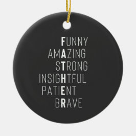 Moderne Vater Definition handgeschriebene Namen vo Keramik Ornament