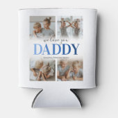 Moderne Vater-FotoCollage Dosenkühler (Vorderseite)